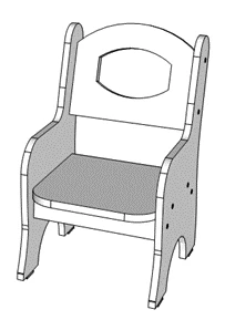Children's Adjustable/Non-Adjustable Chair