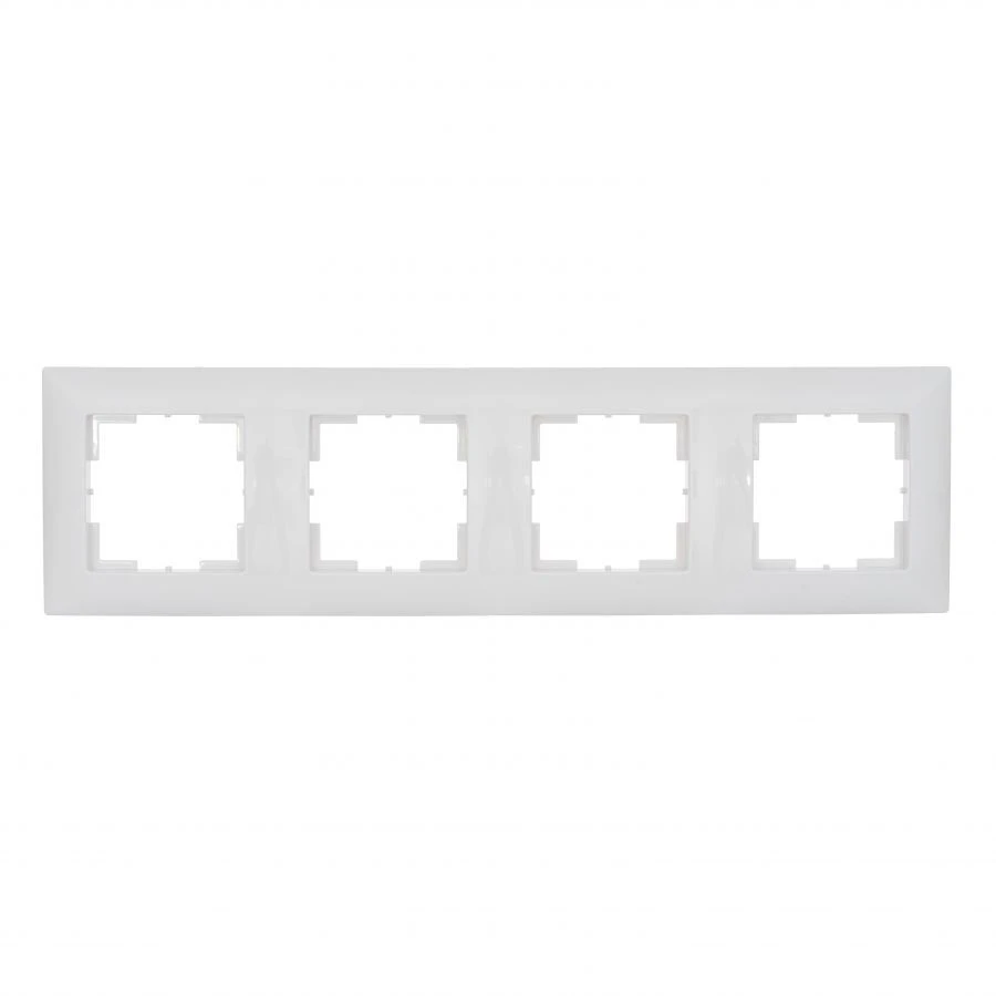 Four-Gang Wall Frame in White - Model "MARIYA
