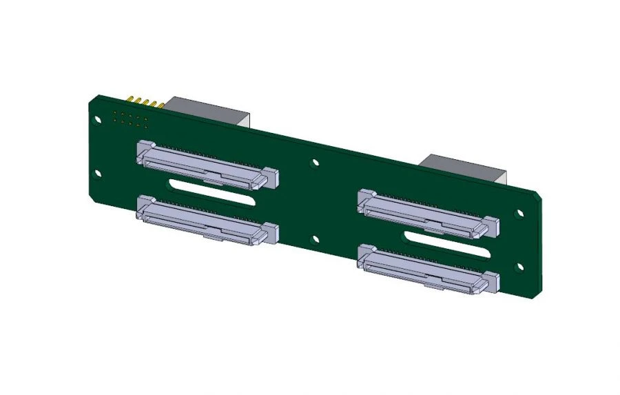 SATA 3.0 Hub Board for 4 x 2.5-inch Drives SFF-8643