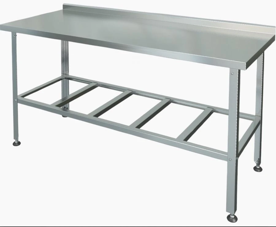 Food Processing Table with Edge, Shelf-Grid SРP-1-0.7/0.4