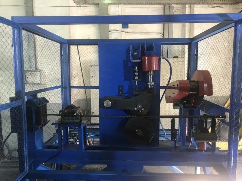 Automated Steel Wire Rope Unwinding and Cutting Module