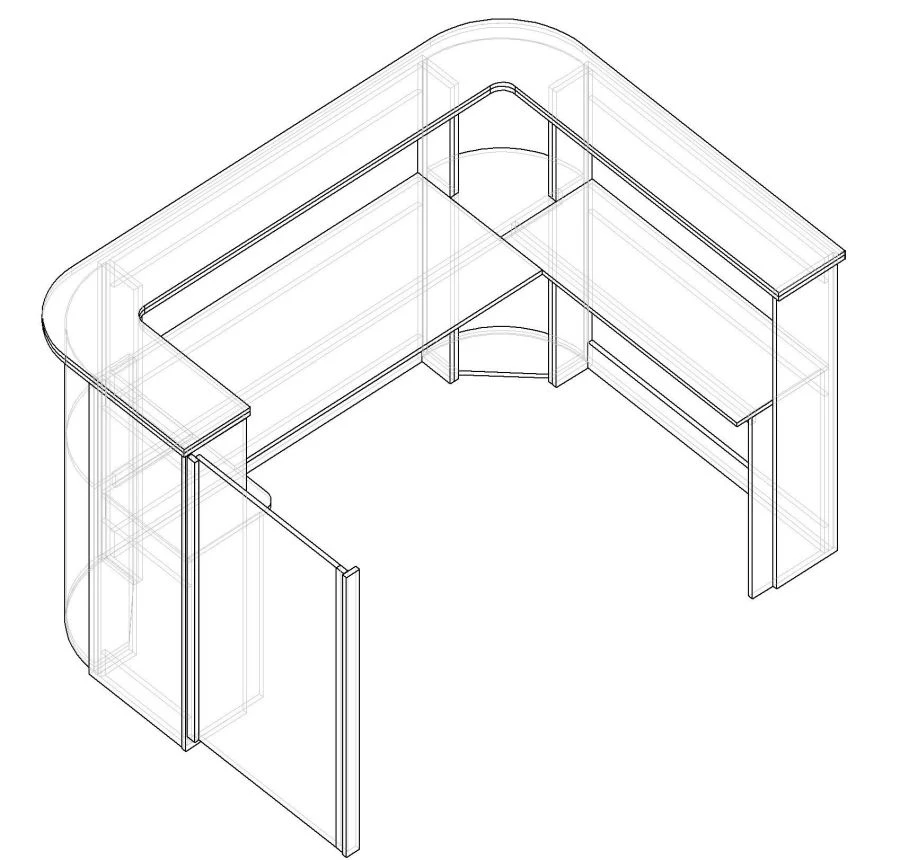 Customer Service Reception Desk – Custom Modular Design