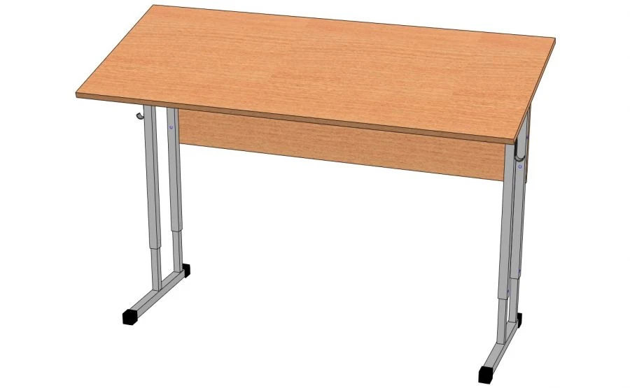 Adjustable Student Desk with Tiltable Top, Model 2СУРН-3