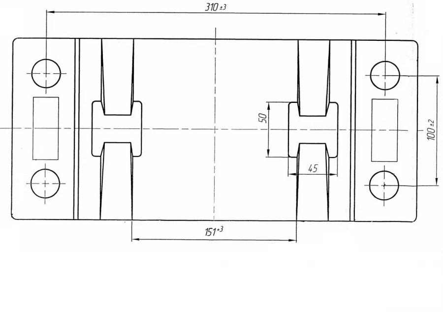 Cast Type SKL-65 Pad for Rail Fasteners