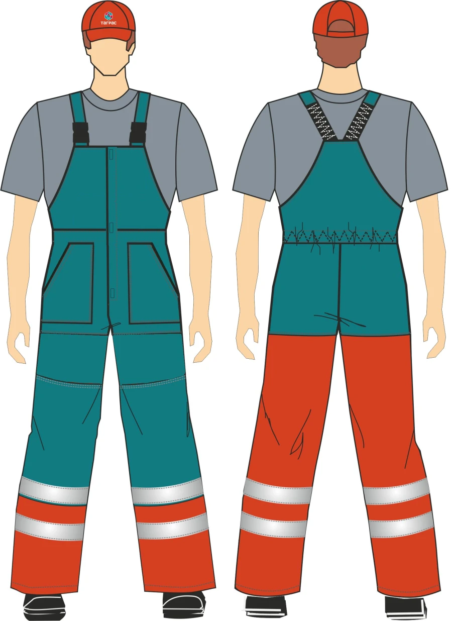 Women's High Visibility Protective Suit (Jacket and Overalls) for Industrial Use