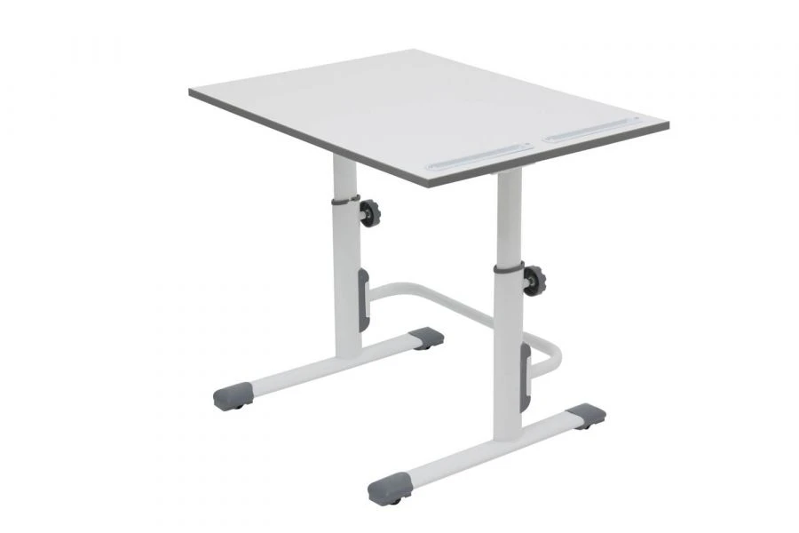 Polini Kids Simple M1 Transformable Growing Desk 75x55 cm in White-Grey