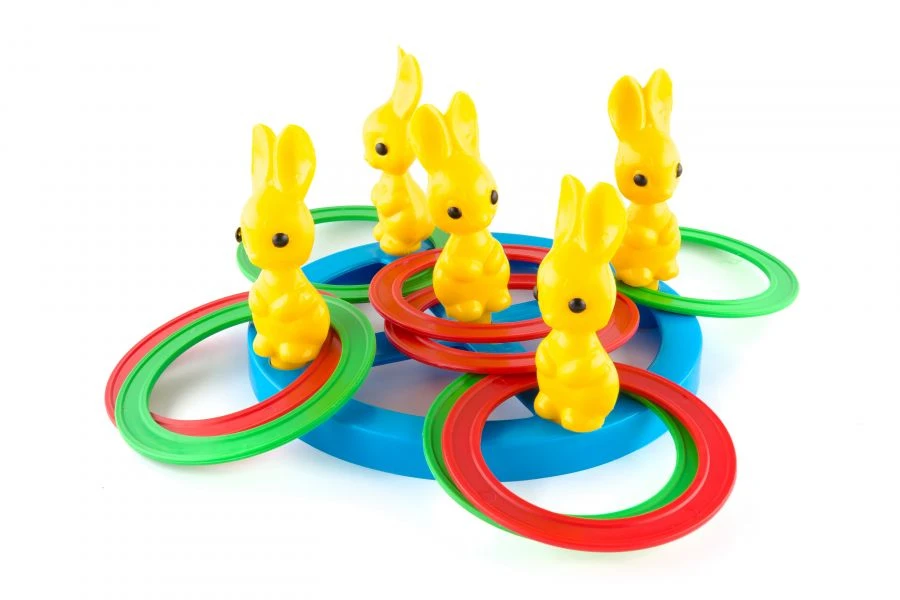 Classic Ring Toss Game "Bunnies" 1/25