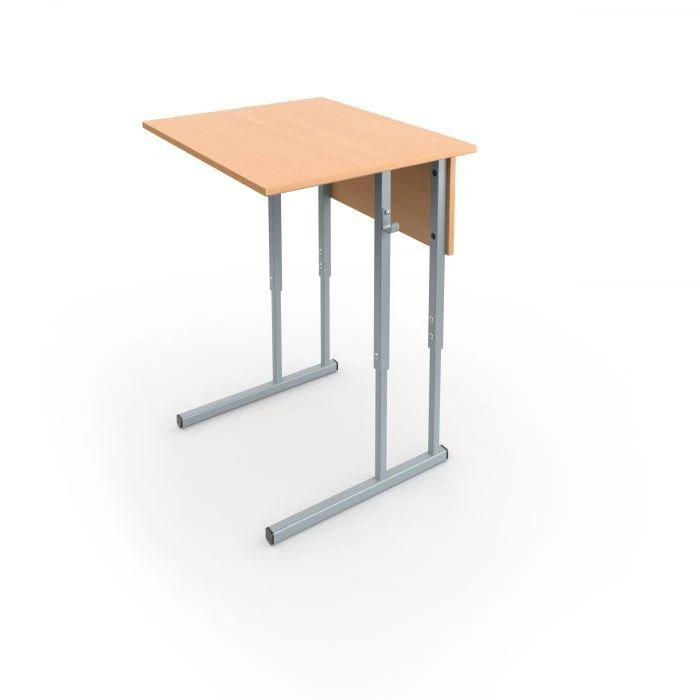 Adjustable Single Student Desk with Durable Surface