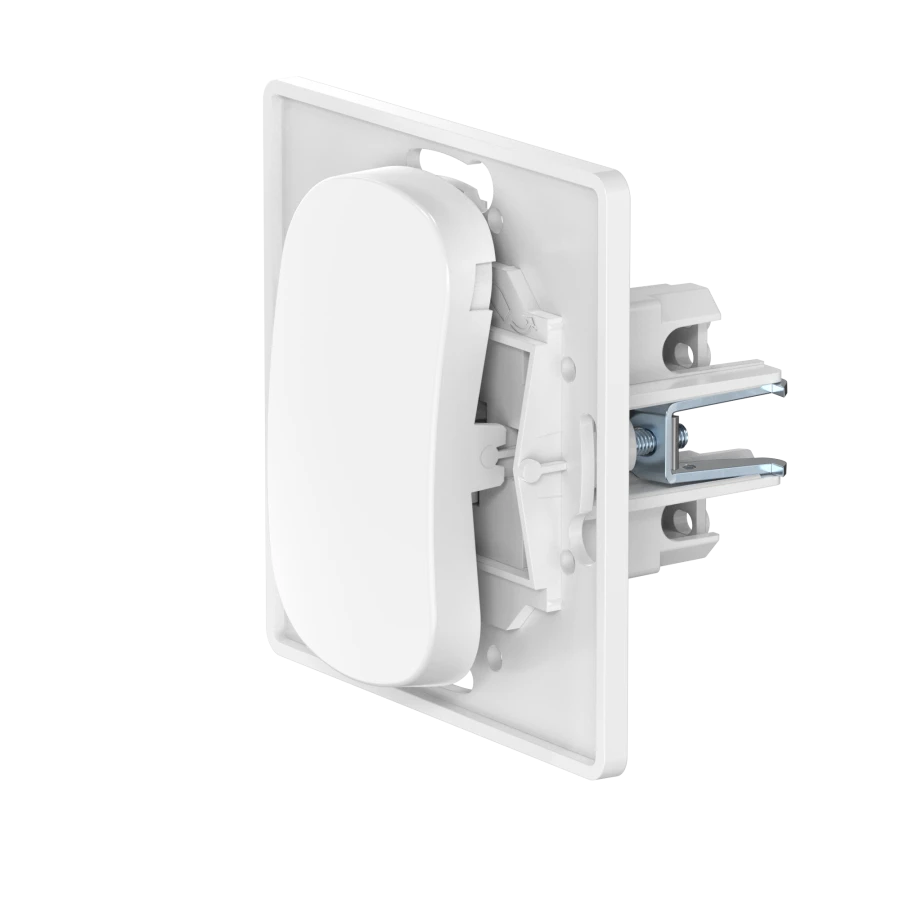 Caduceus Aling Eon Single-Pole Hidden Switch 10A, 250V, White, E607U.0