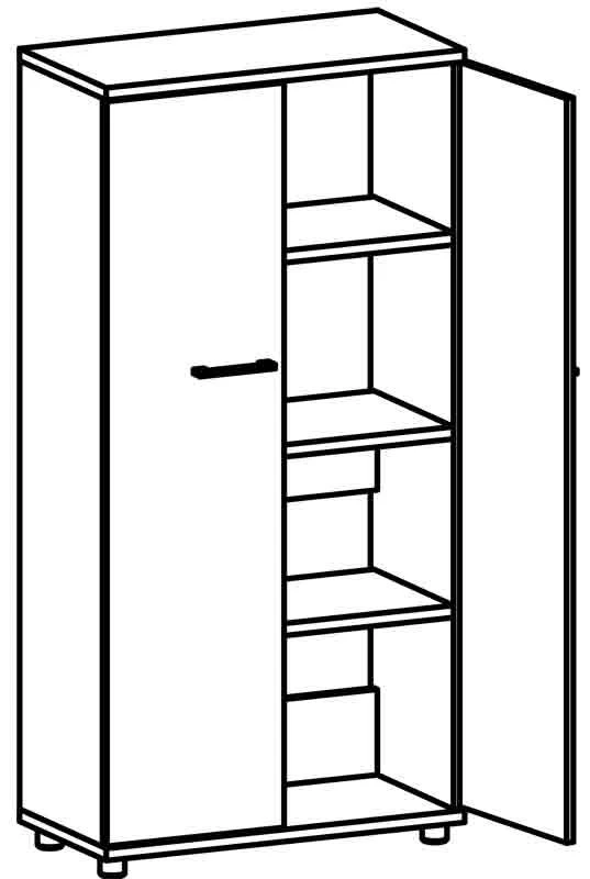 Document Storage Cabinet Series "Galant" 8203