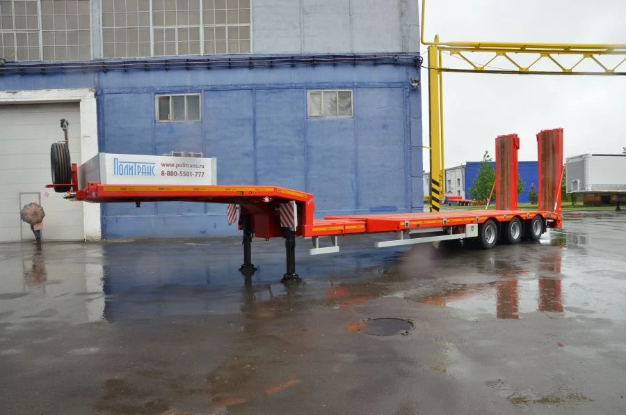 Heavy-Duty Trailer Politrans 94183-062 with Expandable Metal Platform