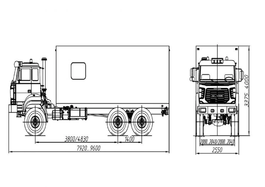 Special Van on Ural Chassis 677528