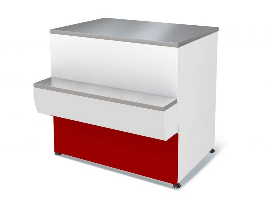 Non-refrigerated Checkout Counter P2629 "Tair" (Red)