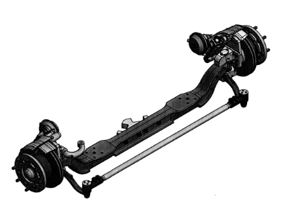 Front Axle with Disc Brakes 422320-3000012 K