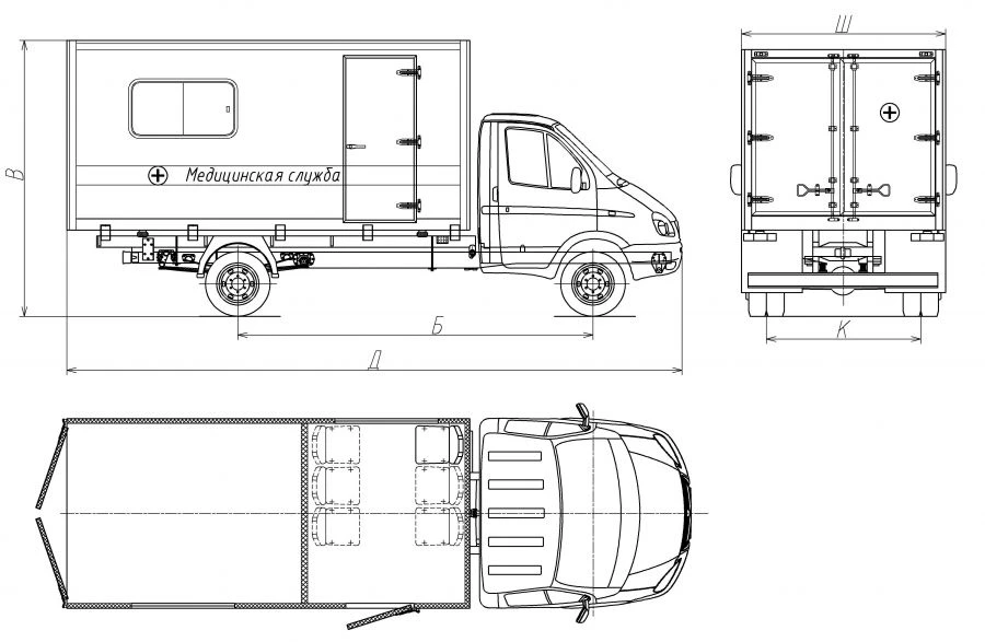 医疗车辆综合体3008AL