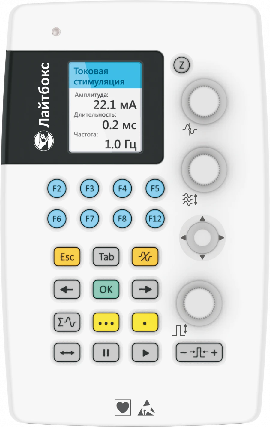 Three-Channel Electromyograph with Brain Potentials Research Function - "Lightbox