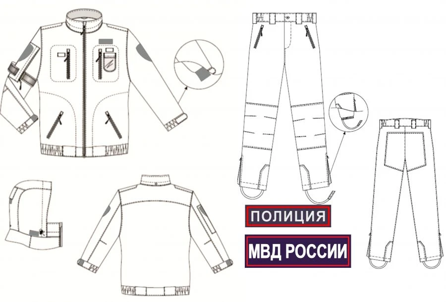 Костюм демисезонный для сотрудников органов внутренних дел Российской Федерации