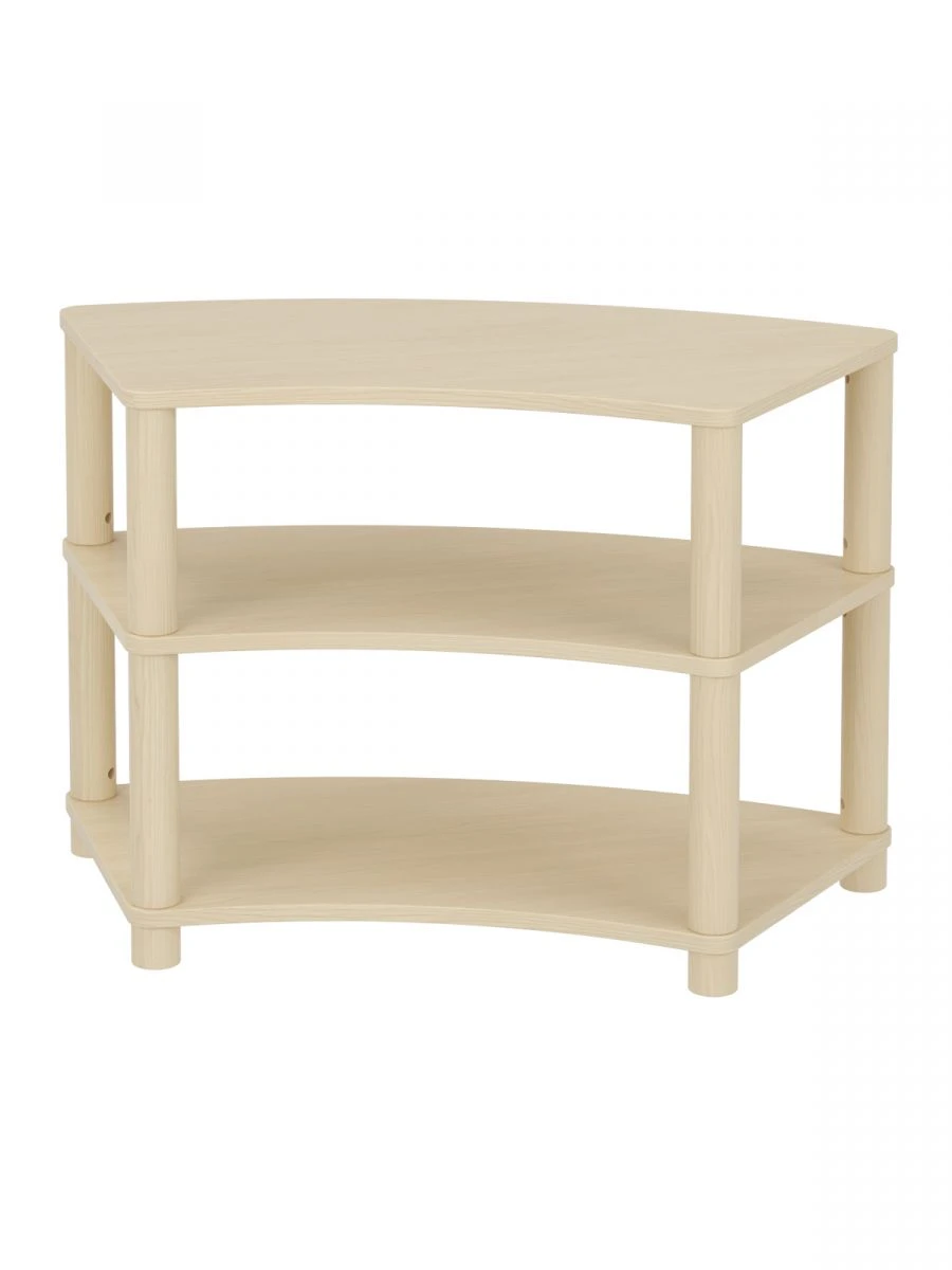 Circular Storage Rack for Toys and Books, 3 Shelves