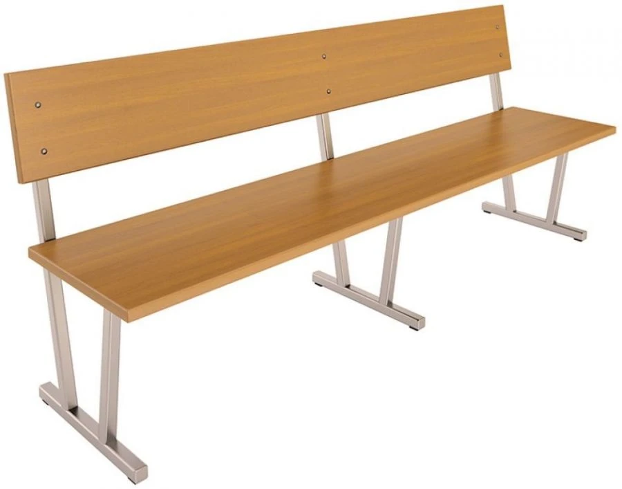 Auditorium Bench with Steel Frame