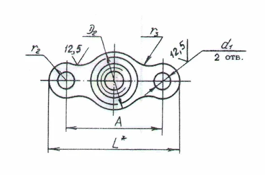 Self-Locking Two-Ear Nuts Made of Black Metals OST 1 33072-80