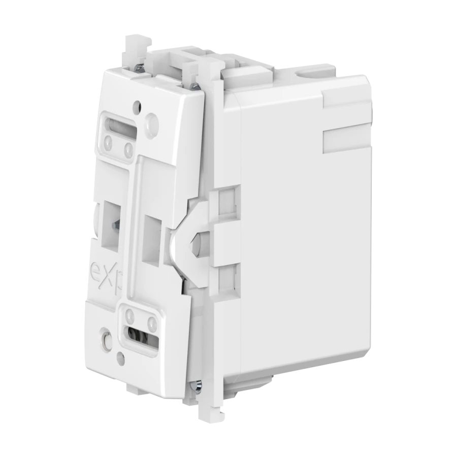 Caduceus Aling Experience Hidden Installation Switch 1-Button 16A 250V White Model 72111