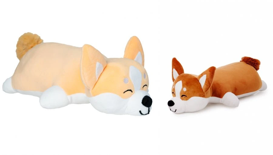 Plush Corgi Toy, Laydown Style, 50 cm