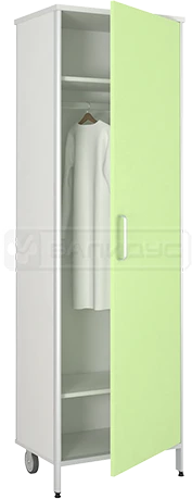 Single-Door Medical Clothing Cabinet with Aluminum Profile - SHO-1K