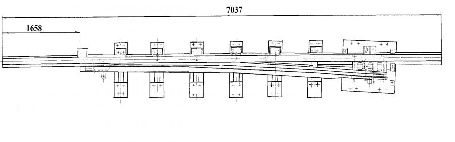 Straight Rail Frame with Curved Spike Project 1909.01.010-01
