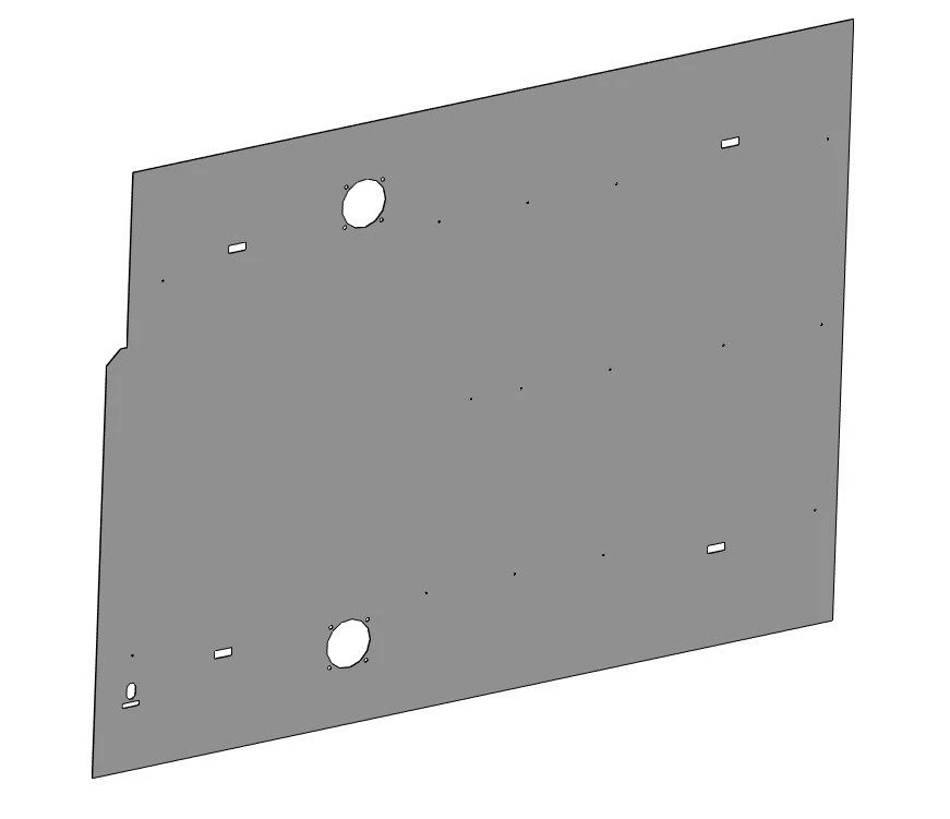 Polyester Fiberglass Panel for Vehicle Cladding 5299-132-5502028-01