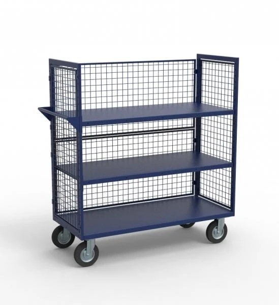 TS-3P Mesh Storage Trolley with 3 Shelves