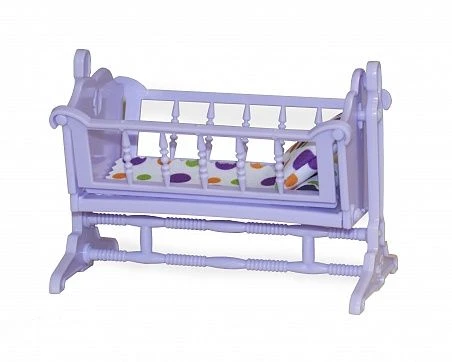 Colorful Cradle "Confetti" for Dolls and Figurines