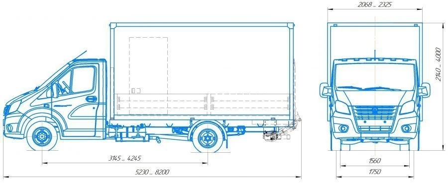 General Purpose Van with Diesel Engine AM193 (Max Weight 3.5t)