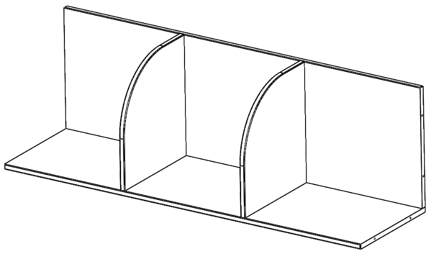 Modular Children's Wall Unit for School Supplies - Module SMD. 18