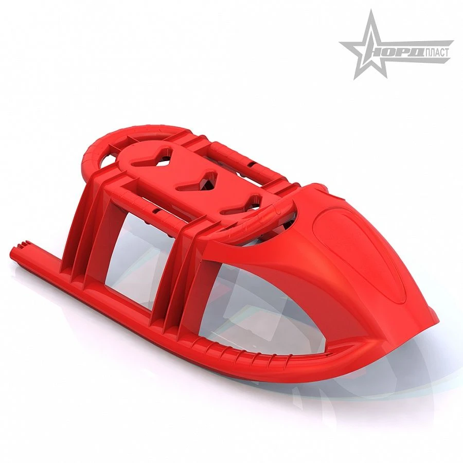 Snowflake Sleds (Red) for Kids