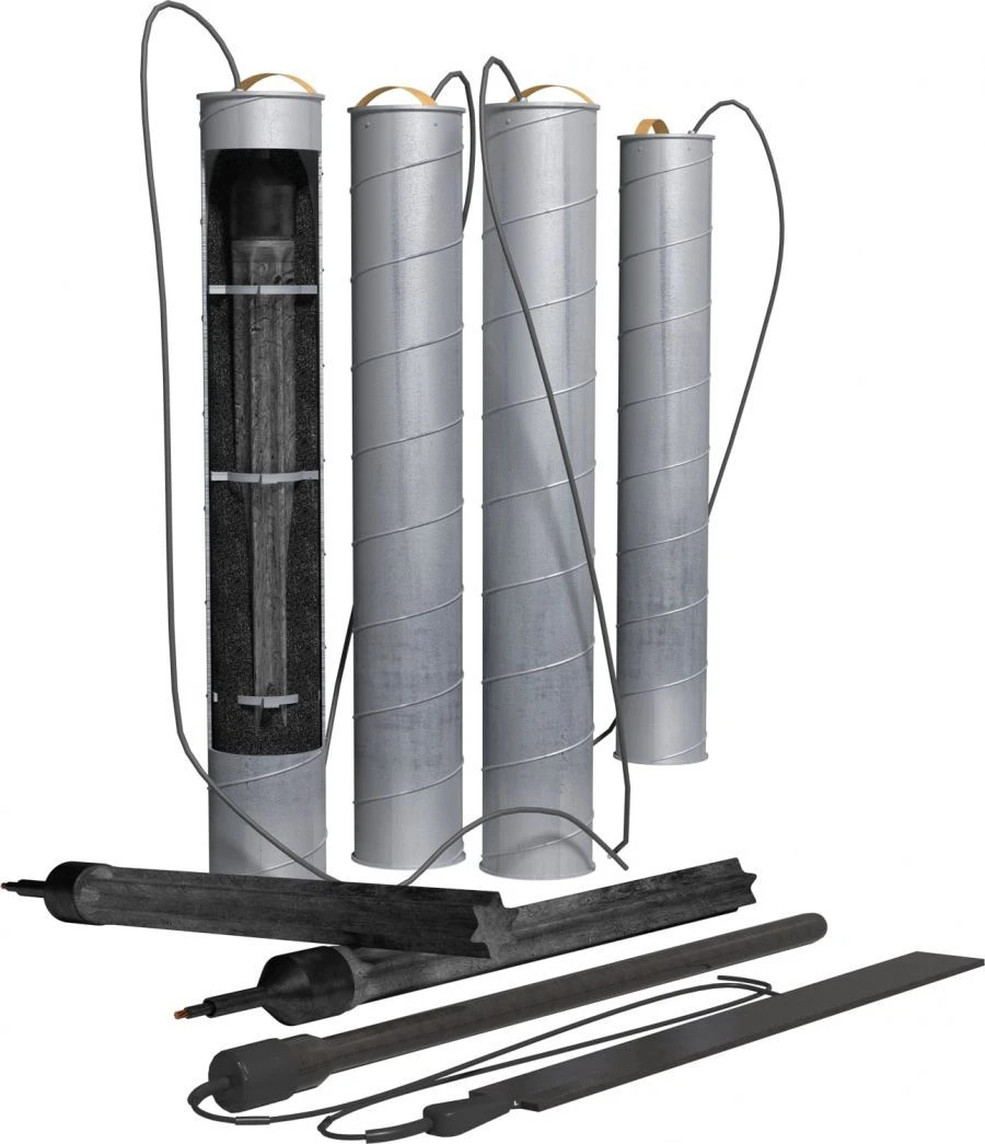 Complete Anode Grounding Rods Type AZK. PVEC