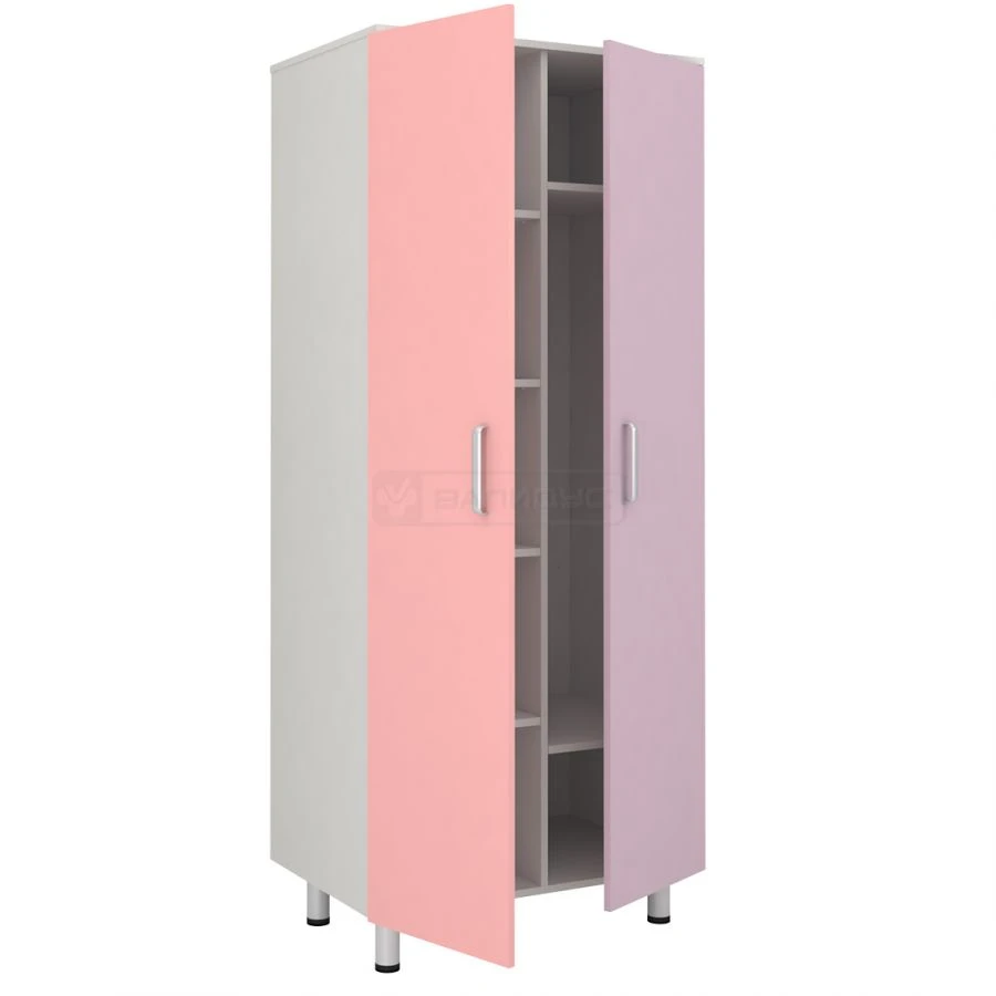 Combined Two-Door Wardrobe with Shelves - SHKAF SHO-2ST