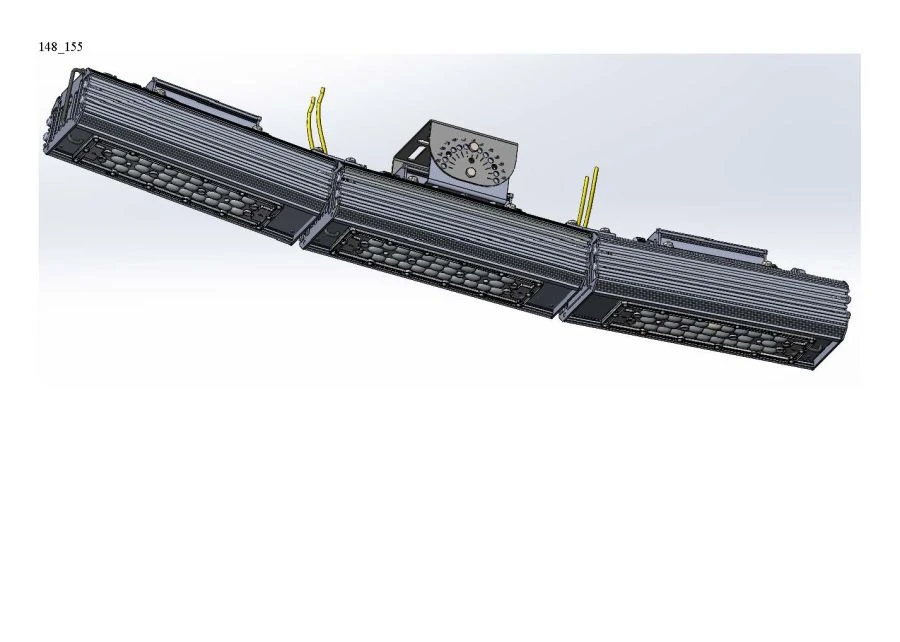 Industrial Design LED Fixture "MTM IoT" Cube Series 120 with 3 Modules