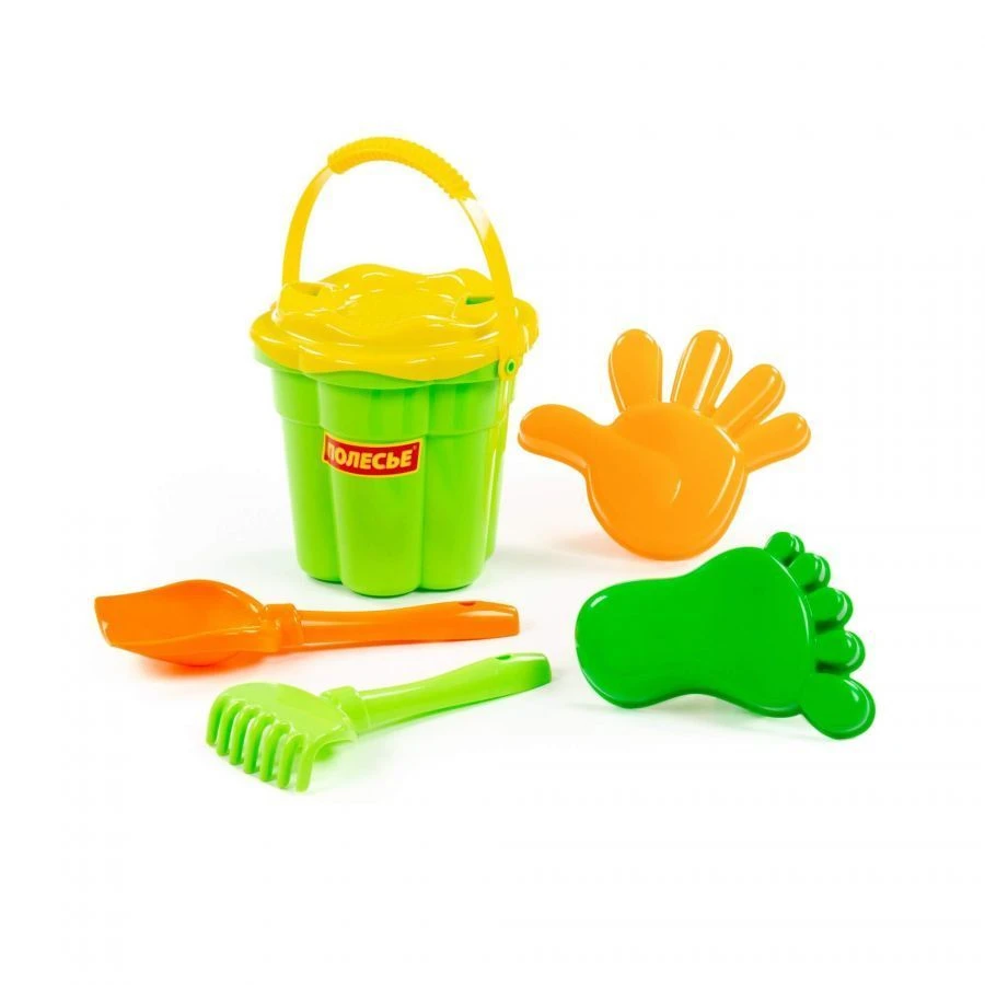 Medium Flower Bucket Set №308 with Tools and Molds