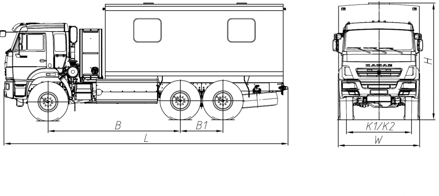Laboratory Vehicle on KAMAZ 43118-37 Chassis Model 675624