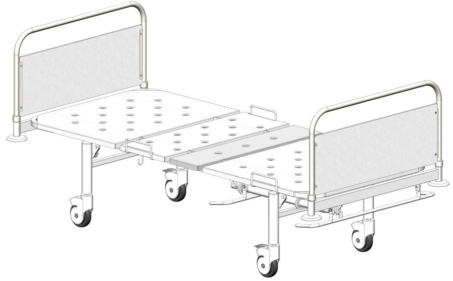 Functional Hospital Bed on Wheels, Model MSK-4103D