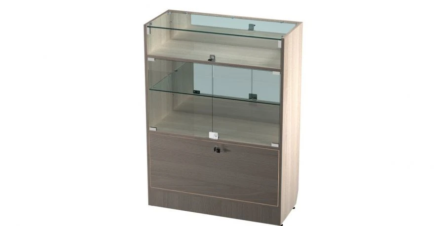 Low Showcase with Folding Front 800x350x1100mm
