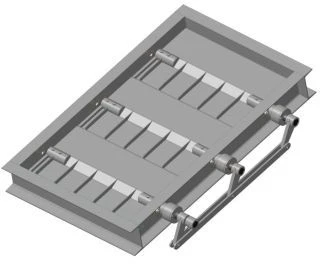 Rectangular Dust and Gas Duct Valves K6.00.00, Size 800x1200