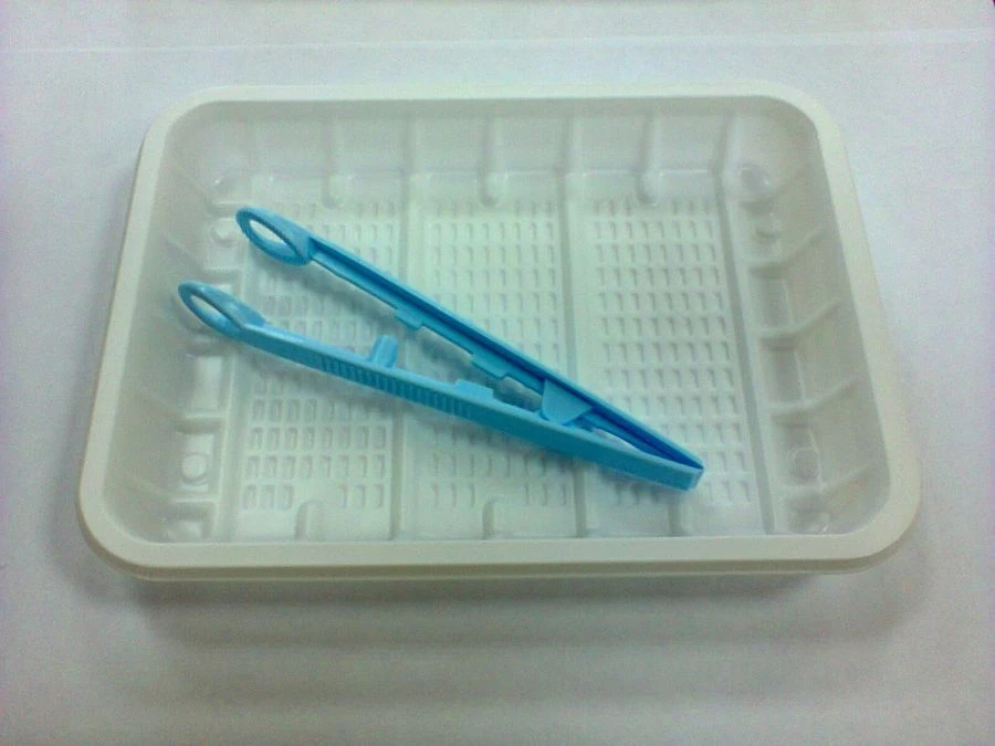 Sterile Disposable Polymer Tweezers 125mm in Tray