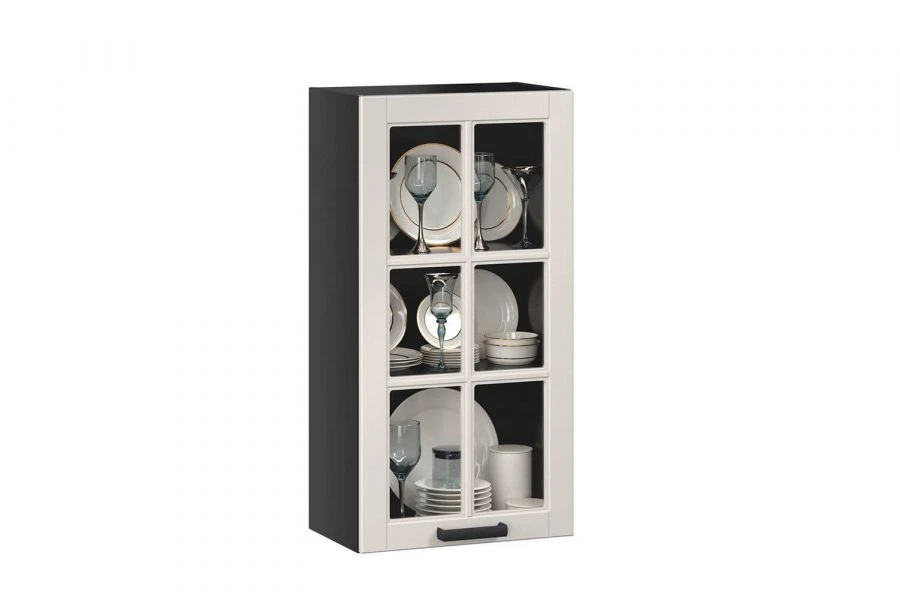 High Glass Facade Door 500, Model LD.274490.000 (Anthracite Textured Oak)