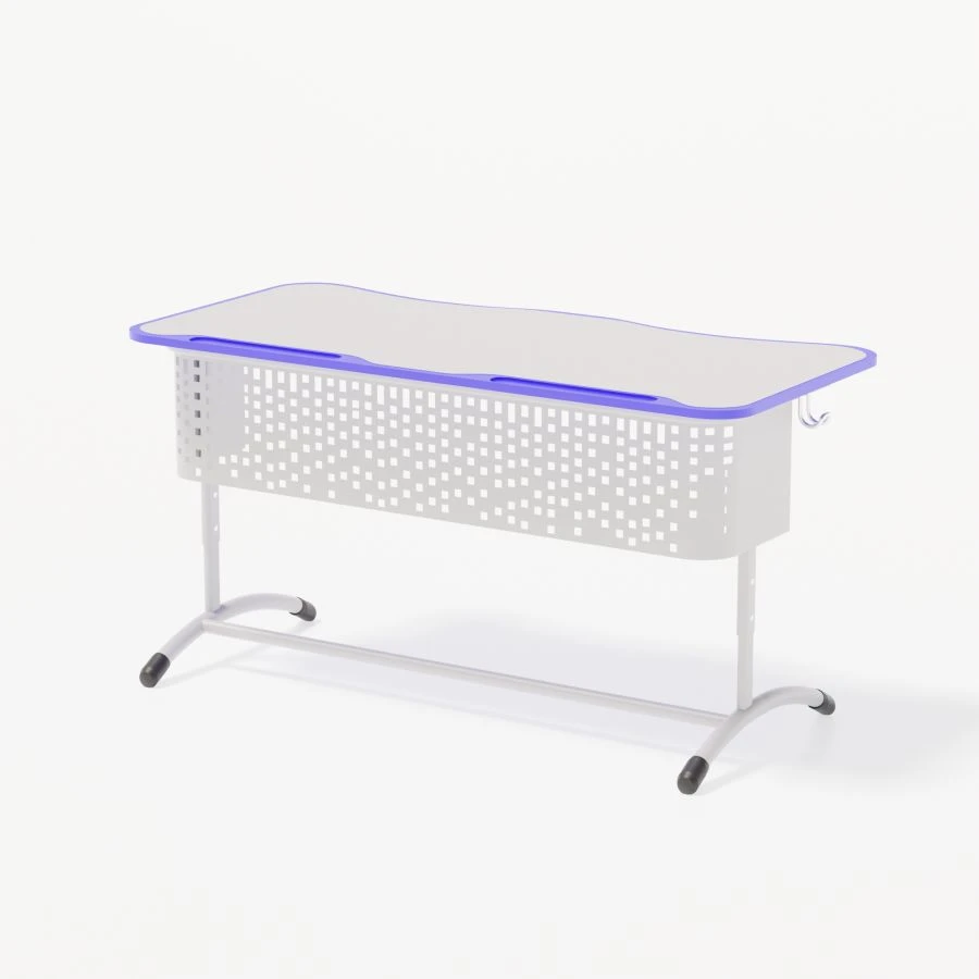 Height Adjustable Two-Seat Student Desk, SUDR