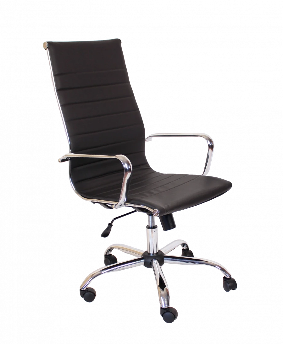 Office Chair KR 01.00.56 - Ergonomic Design with Chrome Accents