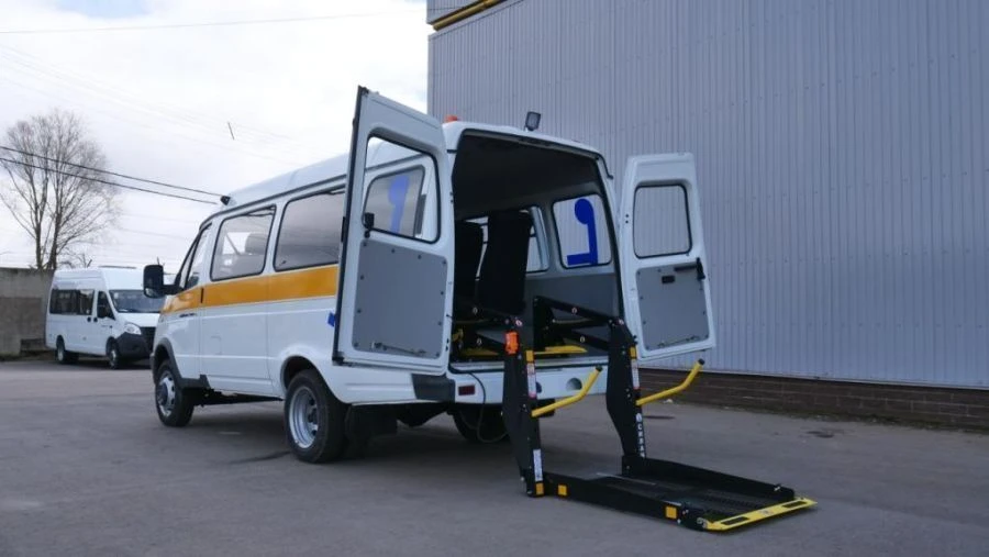 Wheelchair Accessible Bus IAC-1767M3 on Sobol Vehicle Base, Modification 22177, 2