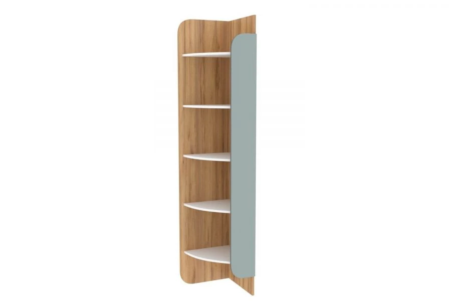 Blue End Panel for Modex-2 Shelving System LD.522080.000