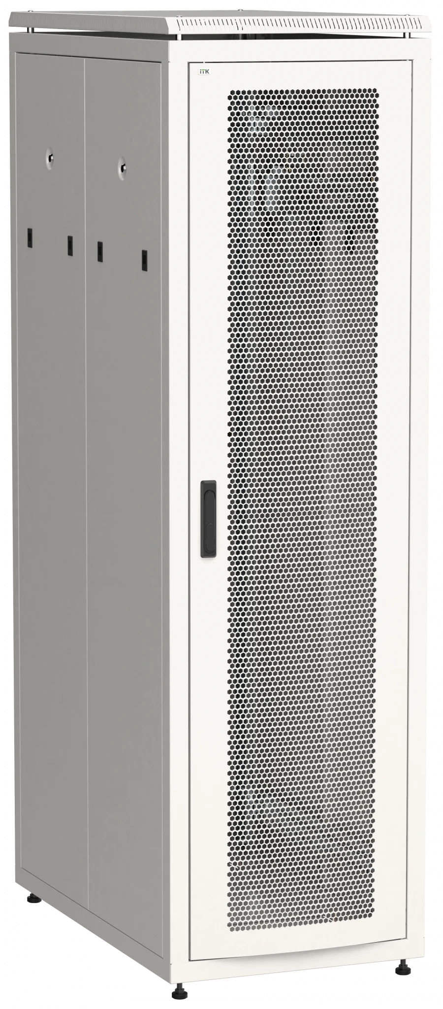 19" Network Cabinet LINEA N 38U Perforated Front Door Gray