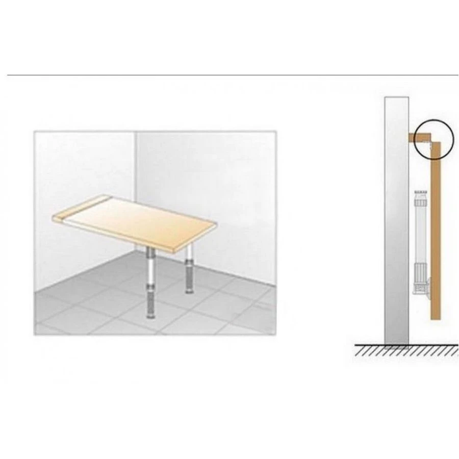 Wall-Mounted Desk for Document Filling - Customizable Design